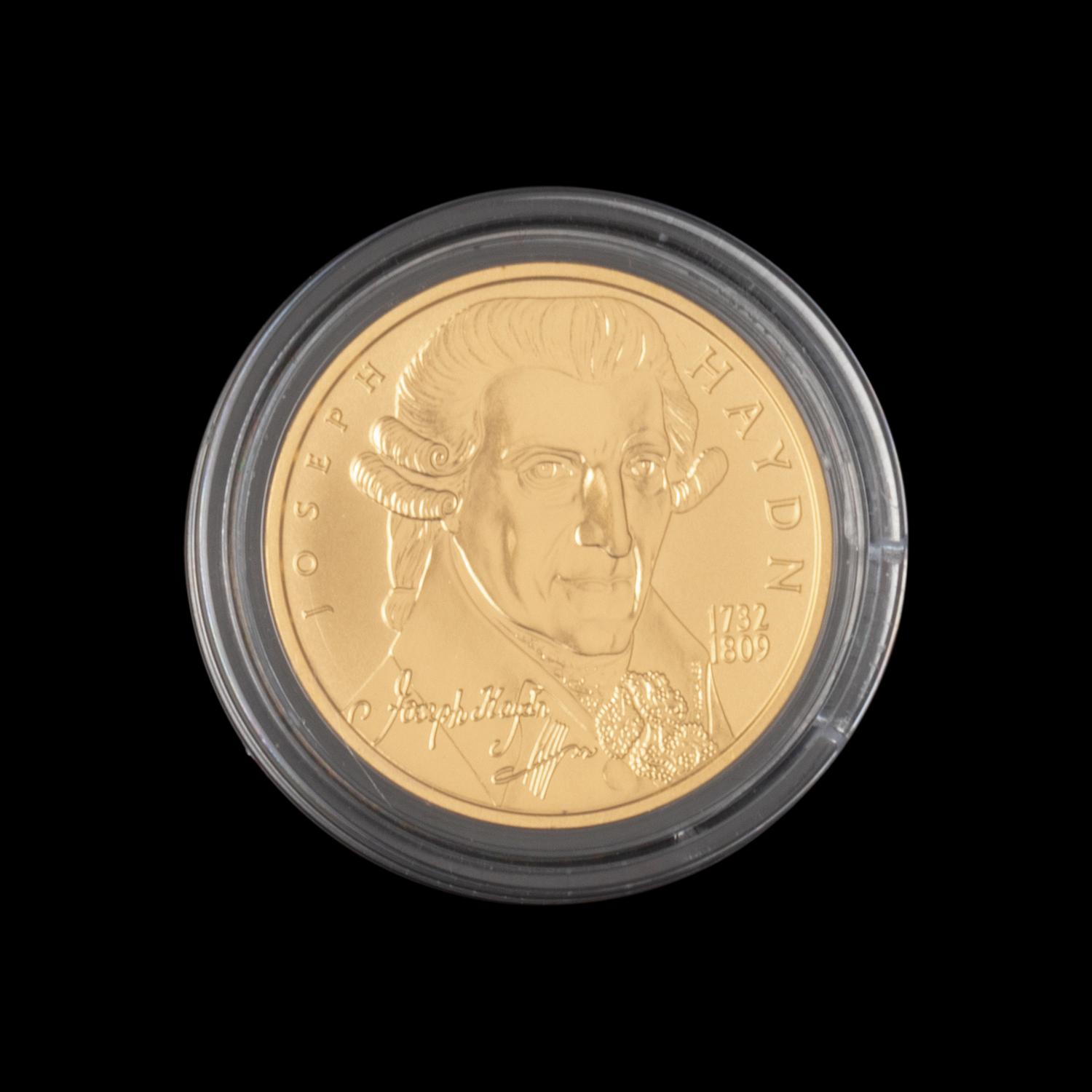 [AUSTRIA] A 2004 Joseph Hayden Commemorative Gold 50-Euro Coin