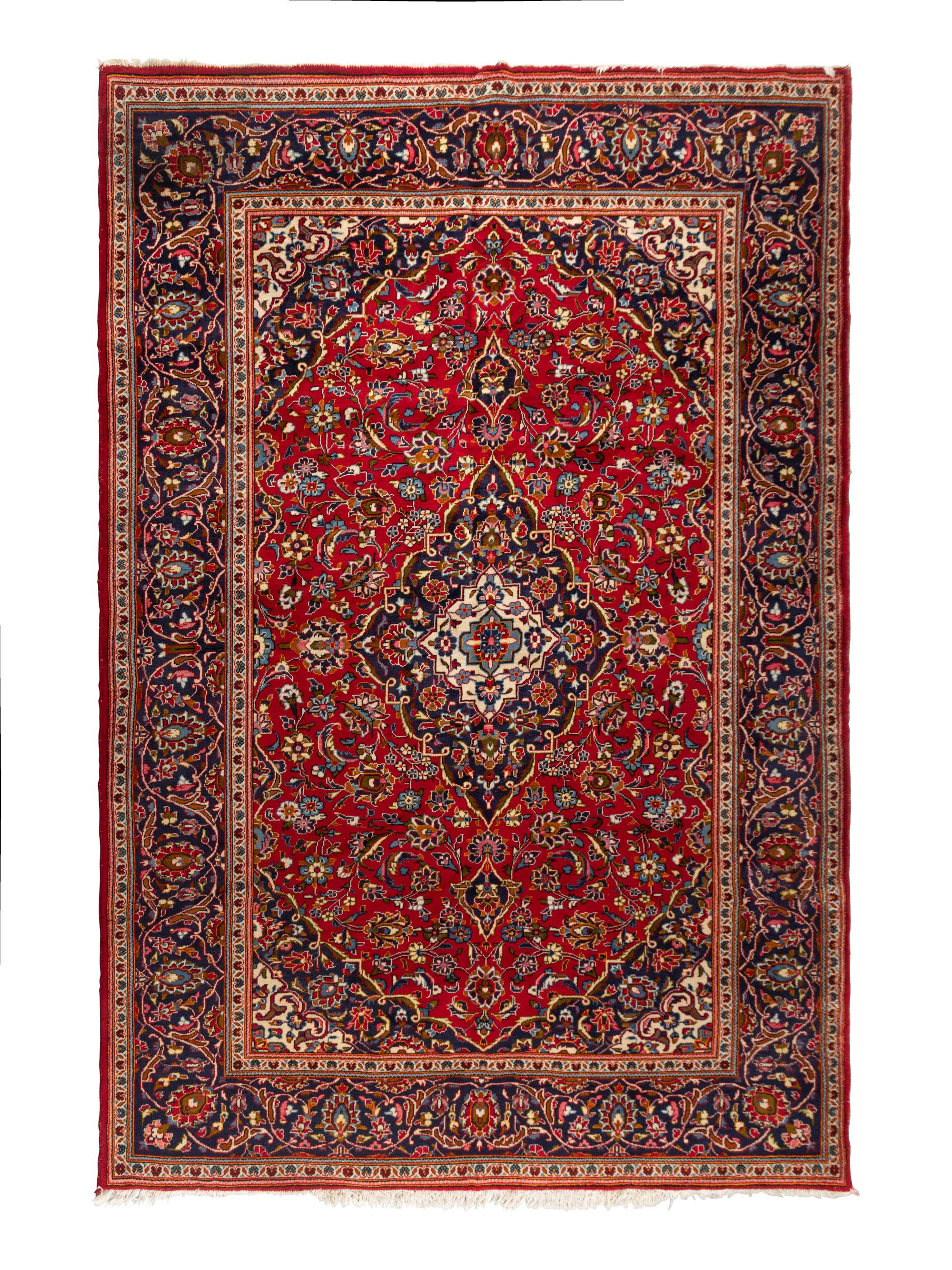 A Kashan Wool Rug
