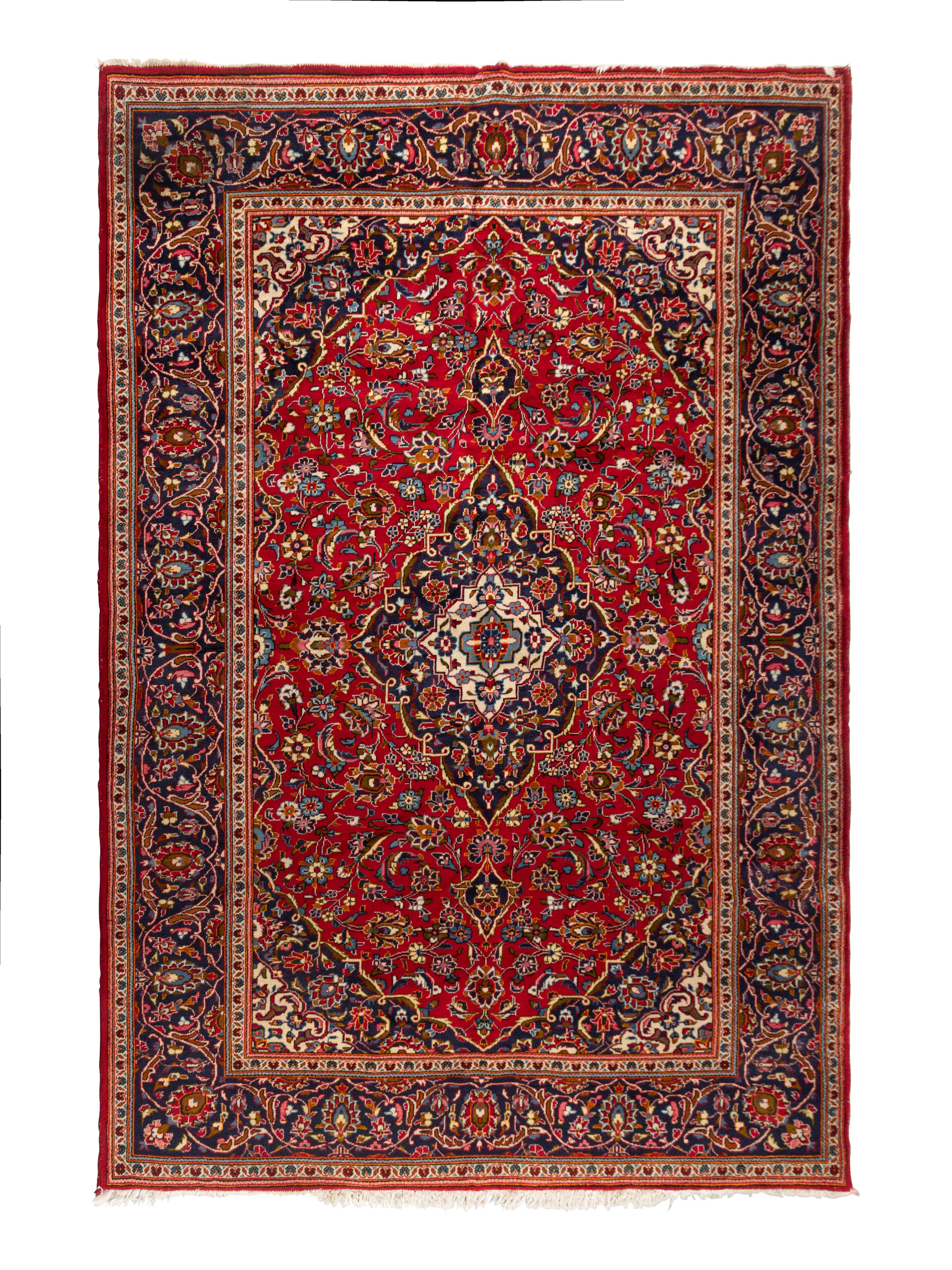 A Kashan Wool Rug