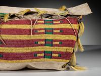 Arapaho Beaded Buffalo Hide Possible Bag