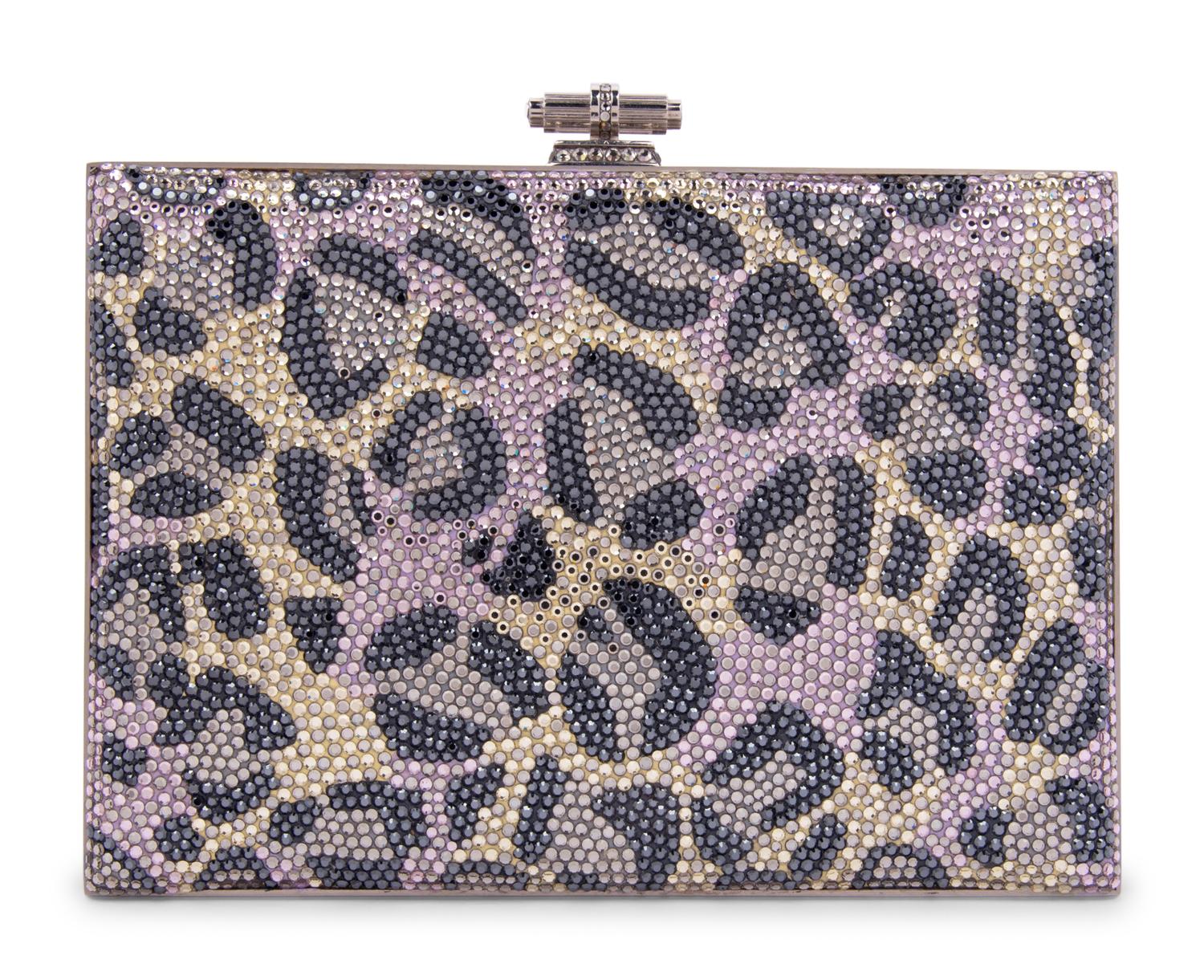 Judith Leiber Leopard Pattern Frame Bag