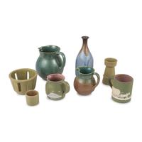 Eight Pieces of Southern Art Pottery