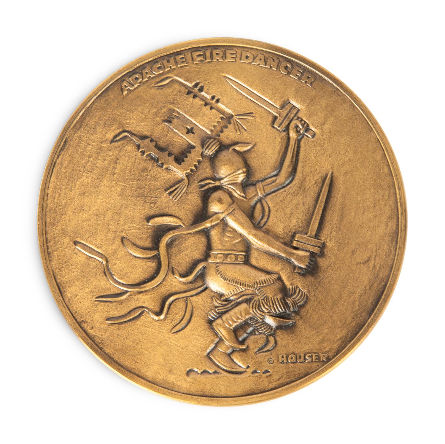 Apache Buffalo Hunt , Reissue of the Society of Medalists 59th Issue from 1959
