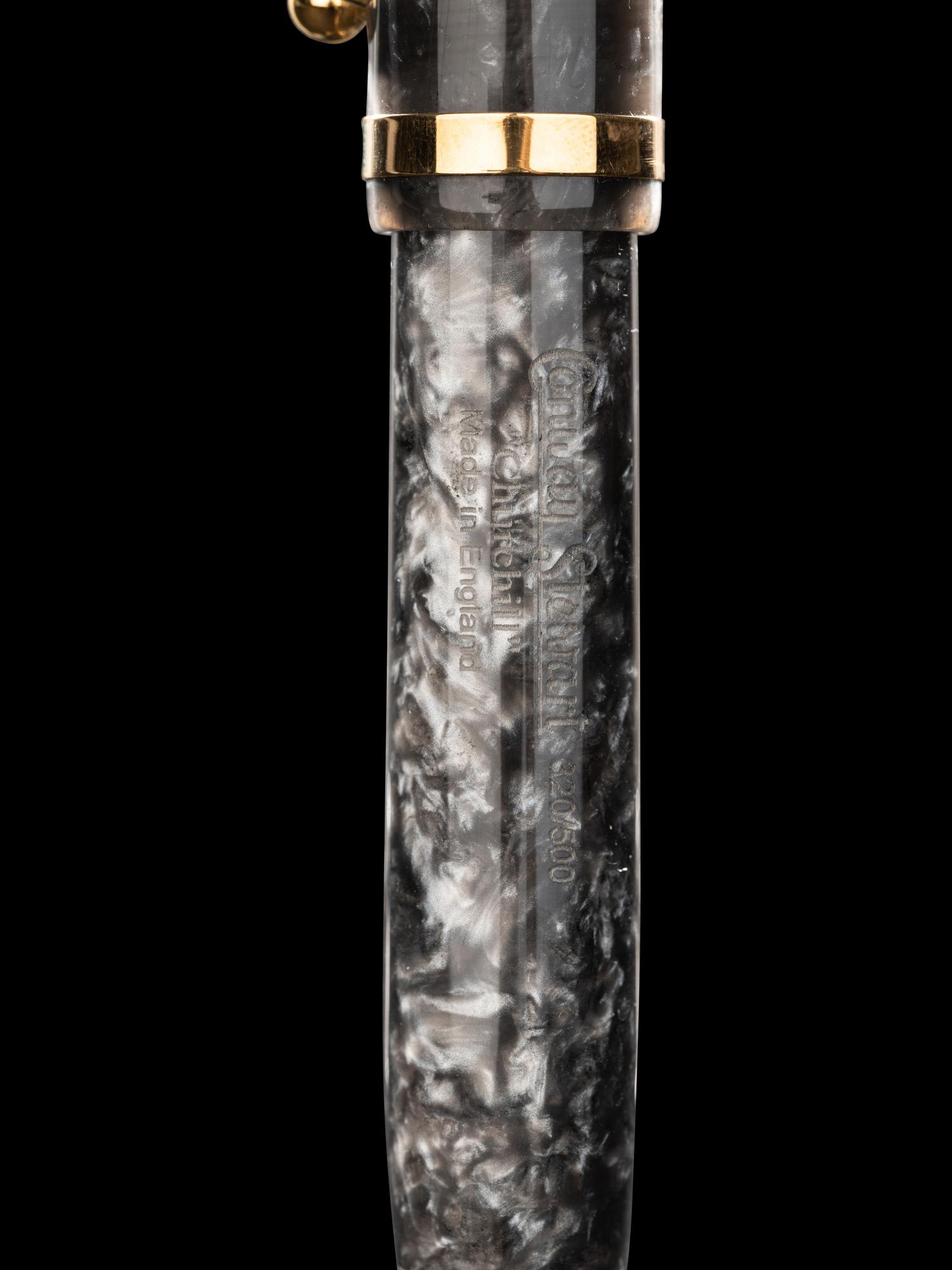 Conway Stewart: Churchill-Grey Limited Edition Fountain Pen and Ink Set