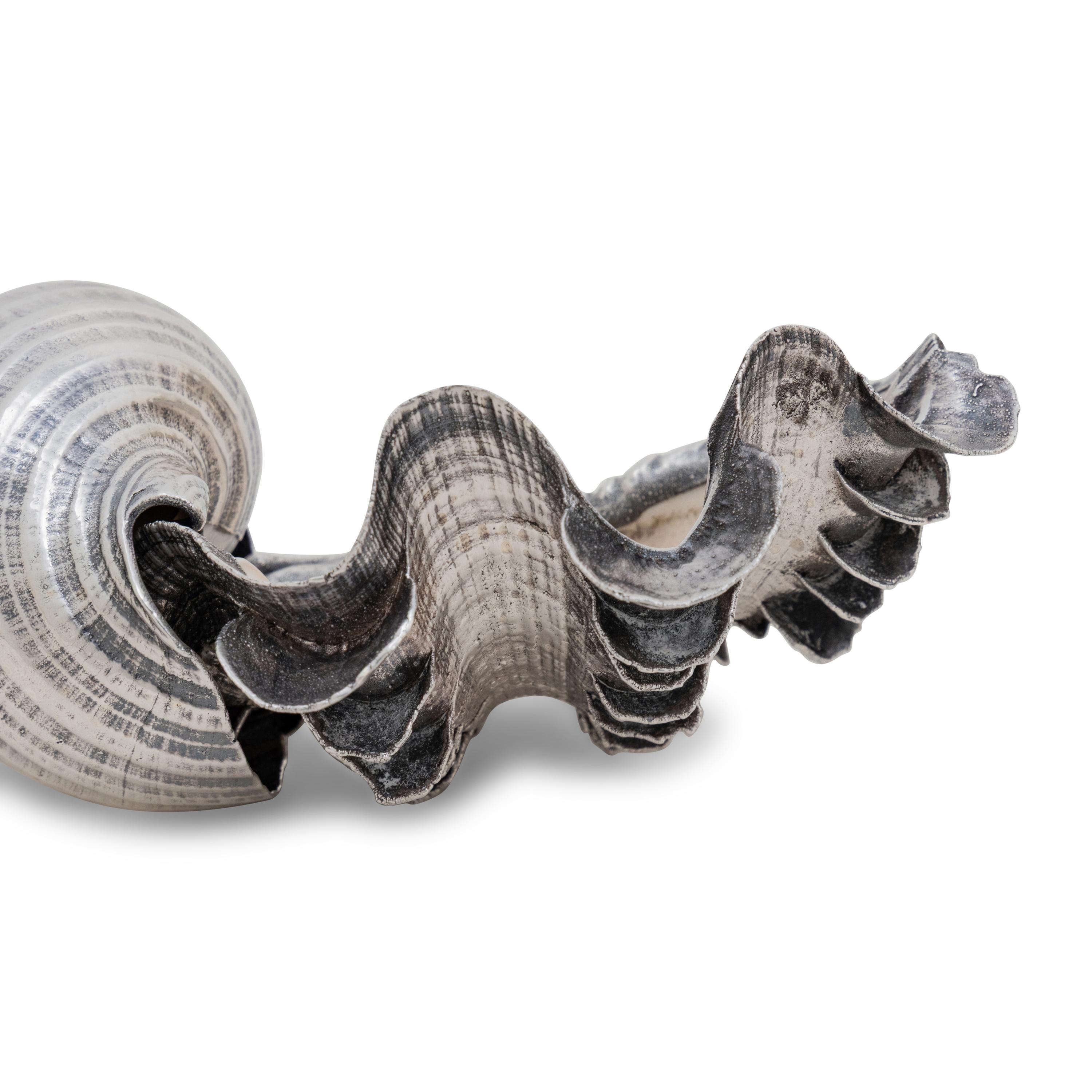 Three Buccellati Silver-Wrapped Shells