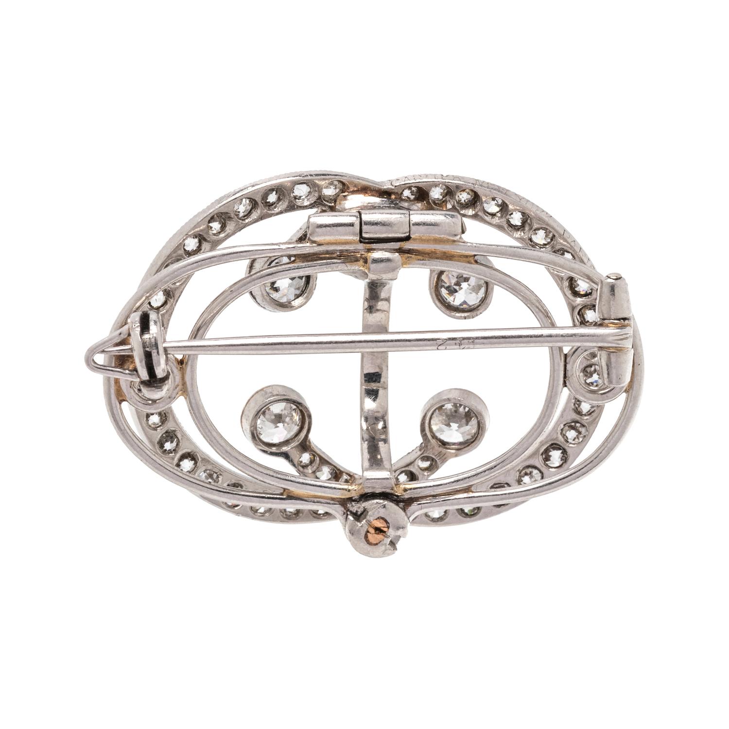 CARTIER, ANTIQUE, DIAMOND BROOCH/ELEMENT
