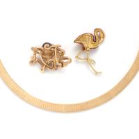 YELLOW GOLD AND DIAMOND PENDANT/NECKLACE