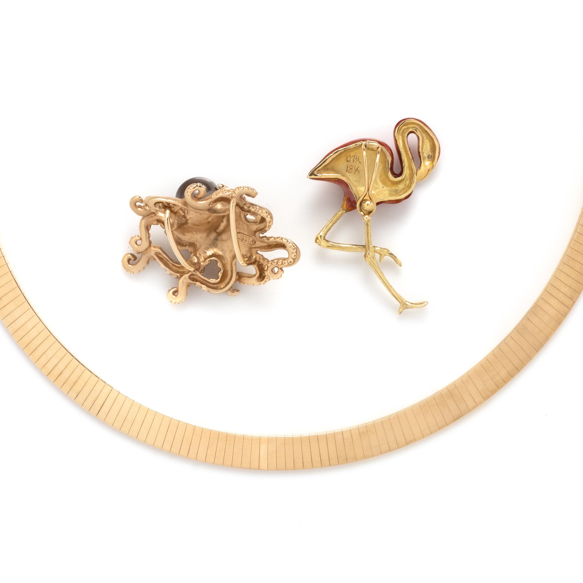 YELLOW GOLD AND DIAMOND PENDANT/NECKLACE