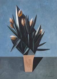 Duilio Barnabe, (Italian, 1914-1961), Flowers (Tulips)