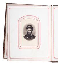 Patriotic album containing 24 engraved CDVs of Union generals. New York: Leavitt & Allen, 1862.