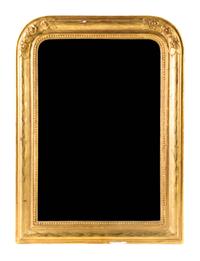 A Victorian Giltwood Mirror Height 31 3/4 x width 23 1/2 inches.