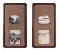 A Pair of Dream Stone Inset Wall Panels