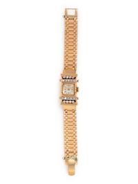 14K YELLOW GOLD AND DIAMOND WRISTWATCH