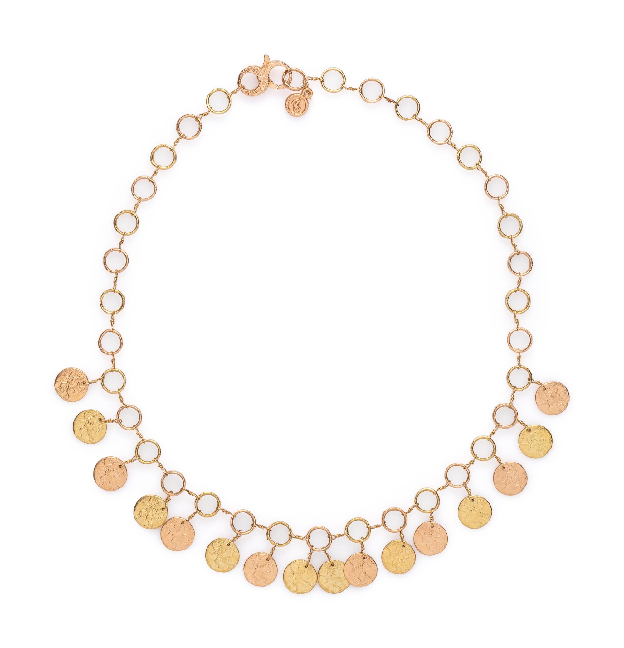 DOMINIQUE COHEN, BICOLOR GOLD 'GRIFFIN COIN CLASSIC' SET