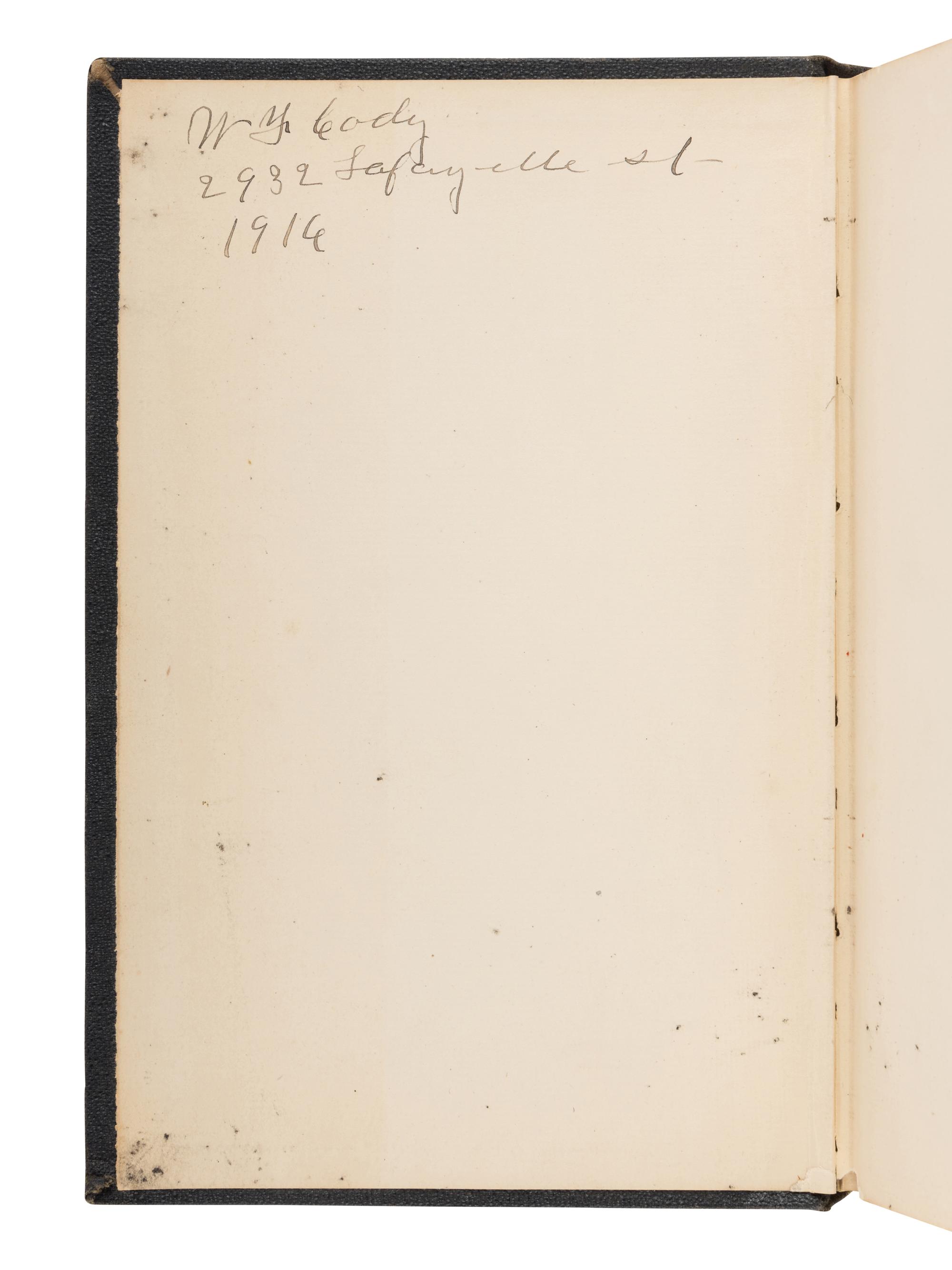 [CODY, William Frederick (“Buffalo Bill”) (1846-1917), his copy.] KERCHEVAL, Samuel (1767-1845). A History of the Valley of Virginia . Woodstock, VA: W.N. Grabill, 1902.