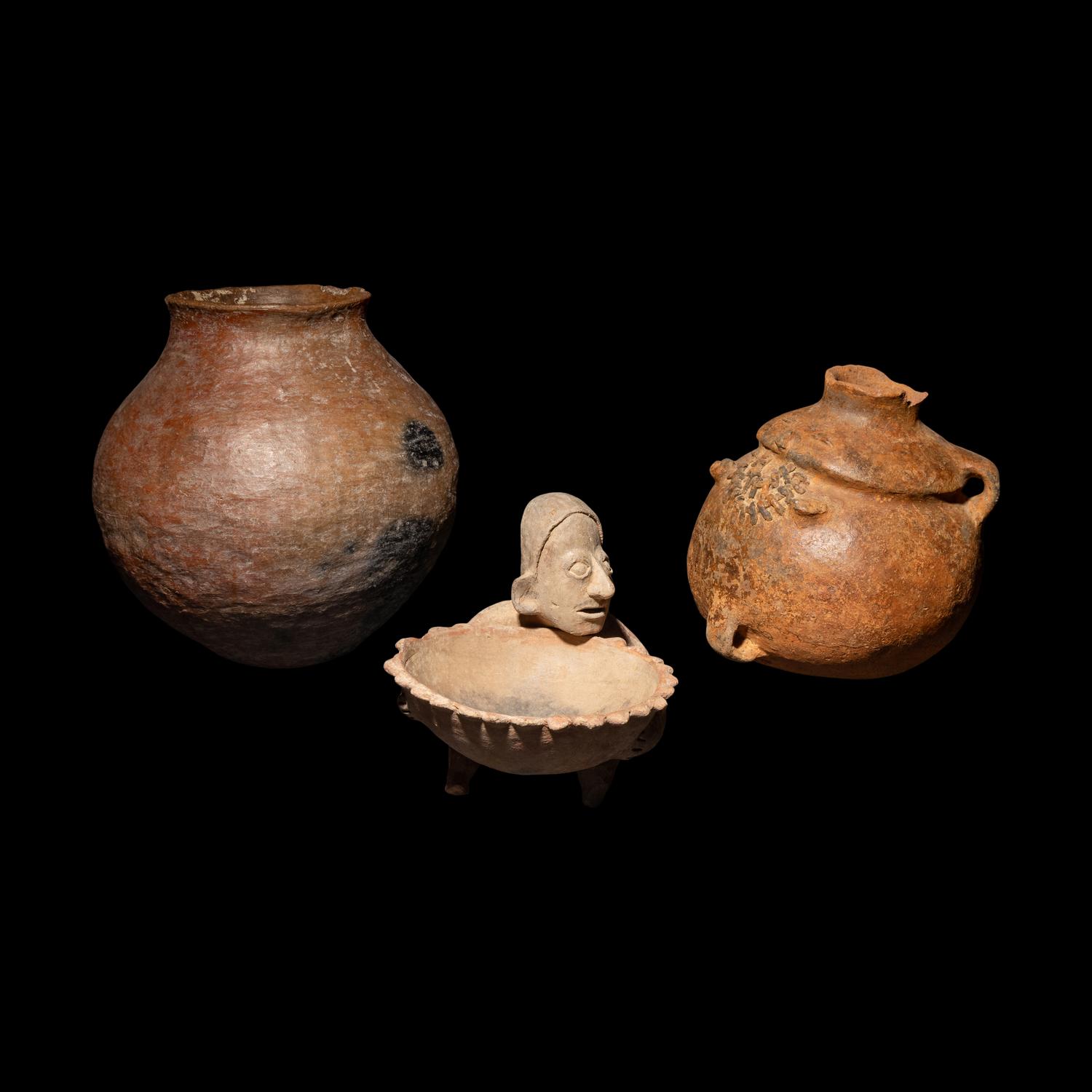 A Group of 3 Pre-Columbian Terracotta Objects