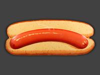A Coca-Cola Embossed Tin Hot Dog Sign