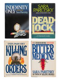 PARETSKY, Sara (b. 1947). A group of 4 FIRST EDITIONS, comprising: