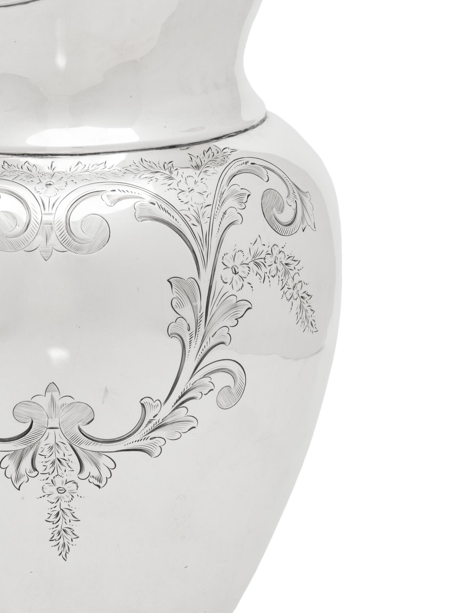 An American Silver Pitcher