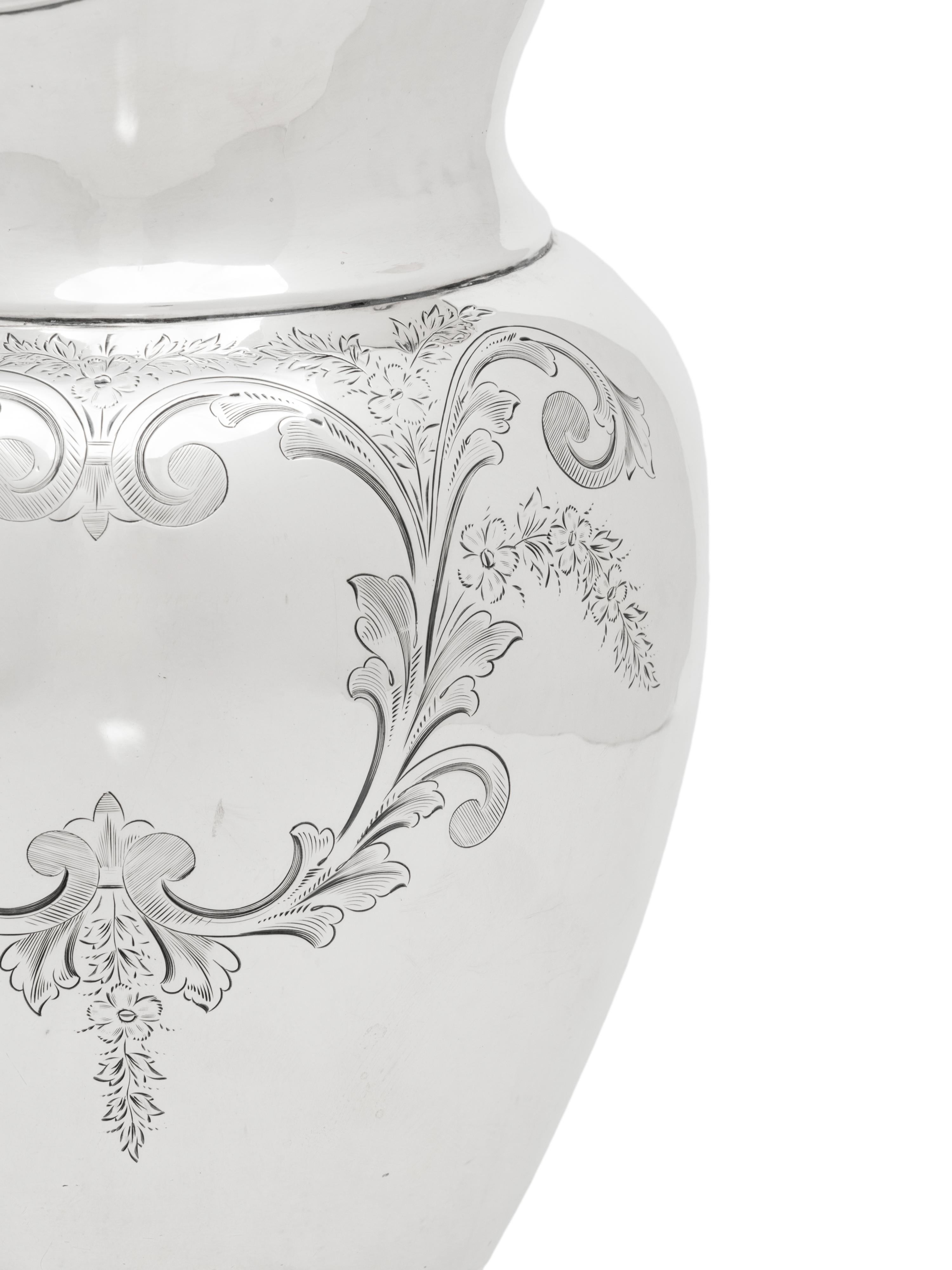 An American Silver Pitcher