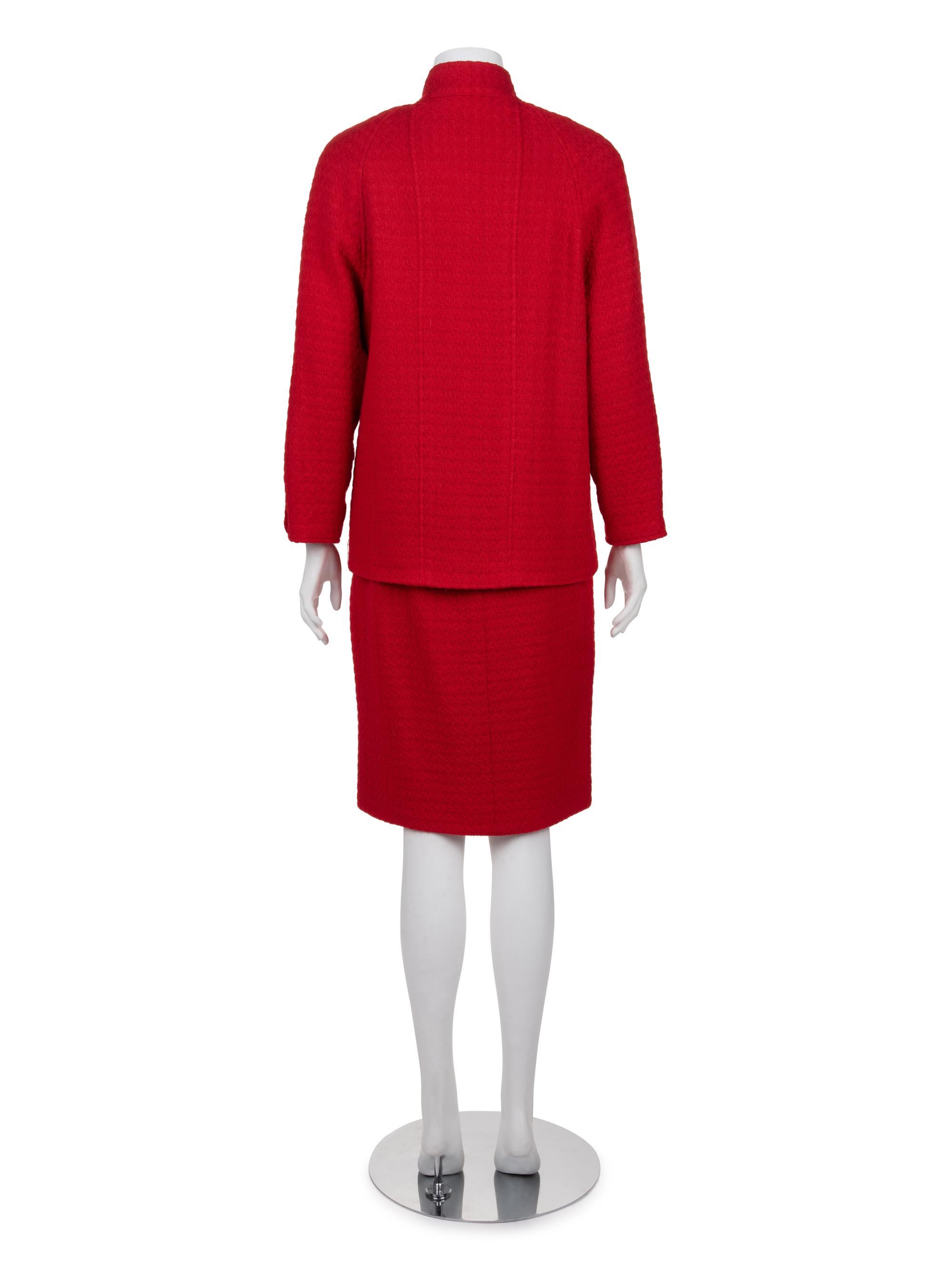 Chanel Tweed Two-Piece Skirt Suit