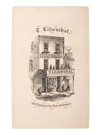 [CIVIL WAR]. LILIENTHAL, Theodore, photographer. CDV of the USS Milwaukee . New Orleans, Louisiana: ca 1860s.