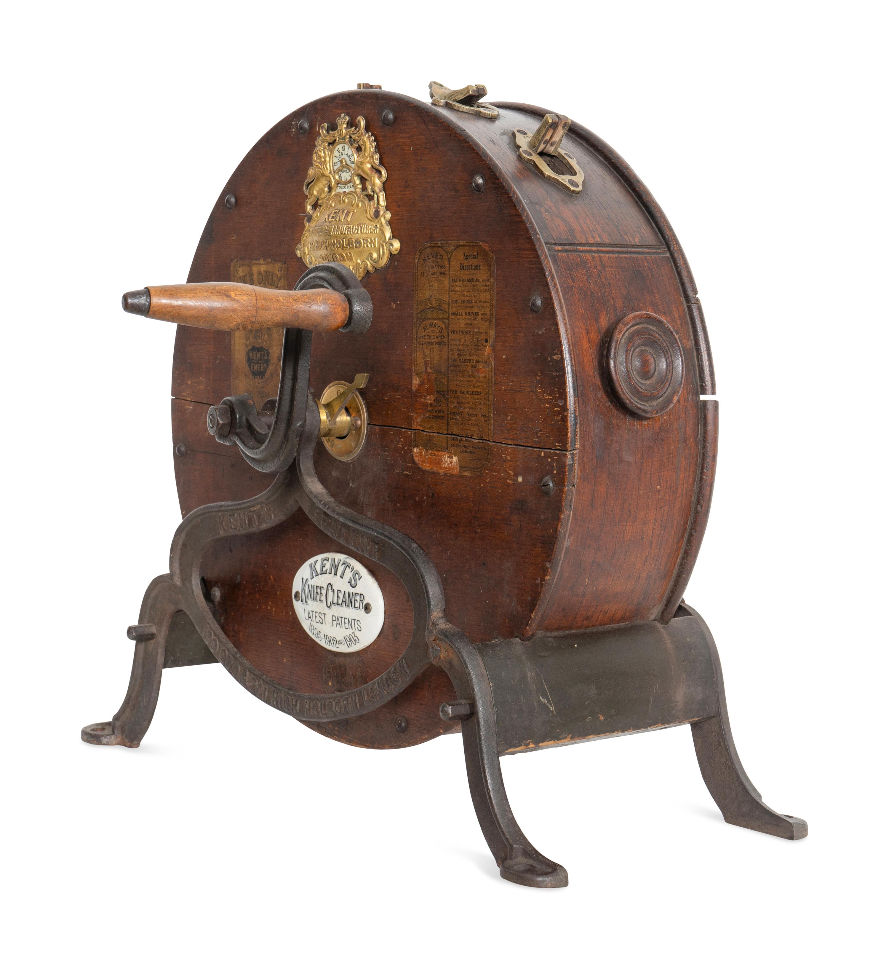 An English Table-Top Kent's Knife Cleaning Machine