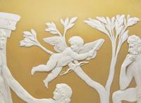 A Wedgwood Yellow Dip Jasperware Portland Vase, UK, late 19th century