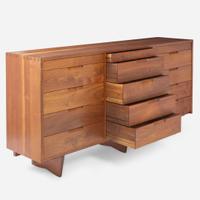 George Nakashima (American, 1905-1990) Special Triple Chest of Drawers, New Hope, Pennsylvania, 1962