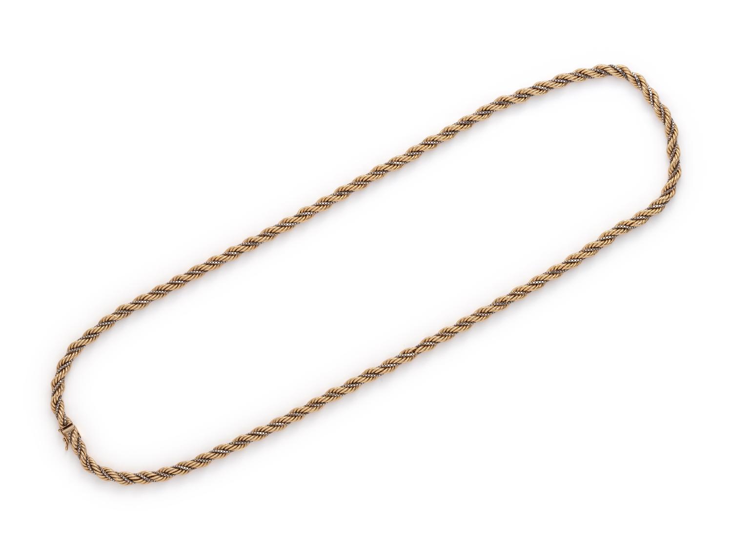BICOLOR GOLD LONGCHAIN NECKLACE