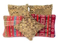 A Group of Twelve Pillows Largest: 19 1/2 x 16 1/2 inches.