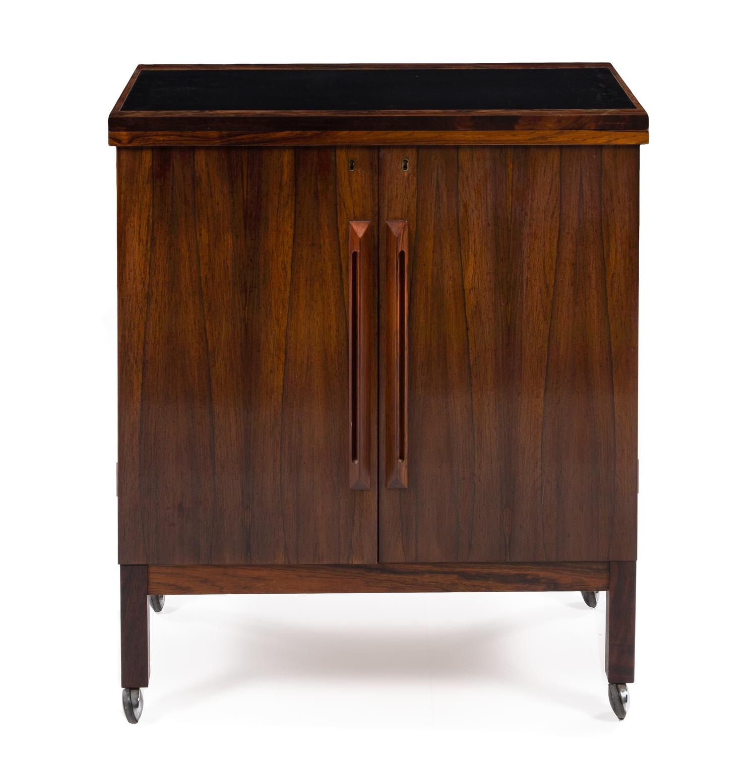 Torbjorn Afdal (Norwegian, 1917-1999), BRUKSBO, a rosewood bar cart