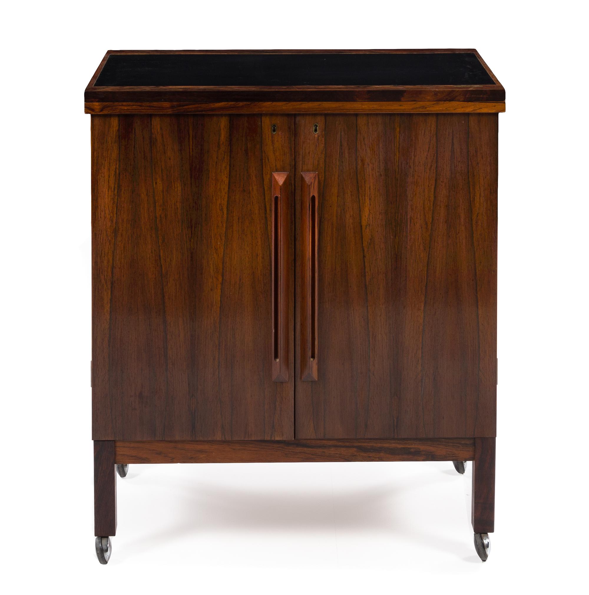 Torbjorn Afdal (Norwegian, 1917-1999), BRUKSBO, a rosewood bar cart