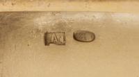 A Russian Silver Cigarette Case, Maker's mark obscured, Moscow, early 20th century, the lid worked to show an armored warrior seated on