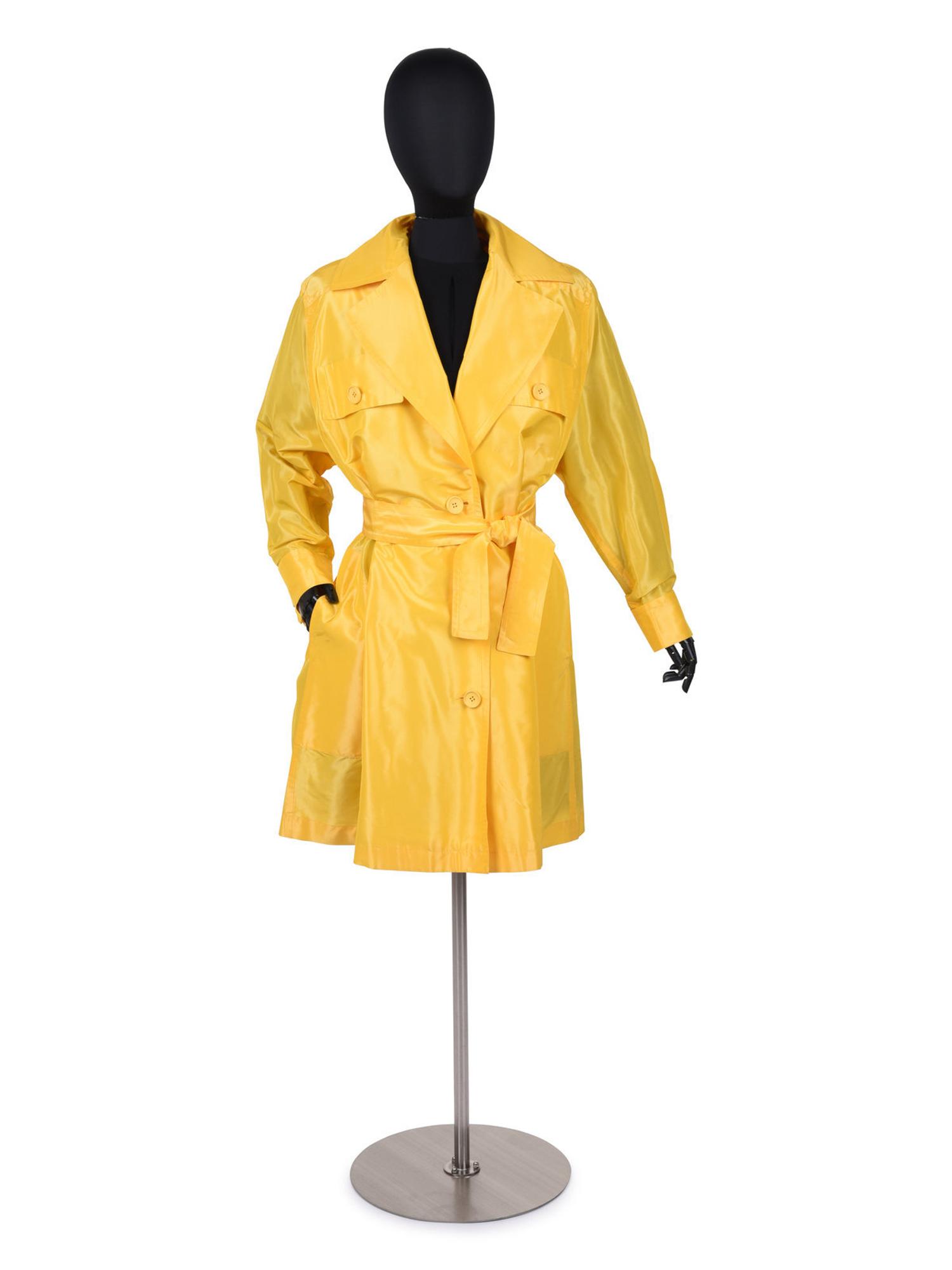 NINA RICCI, TAFFETA BELTED TRENCH COAT