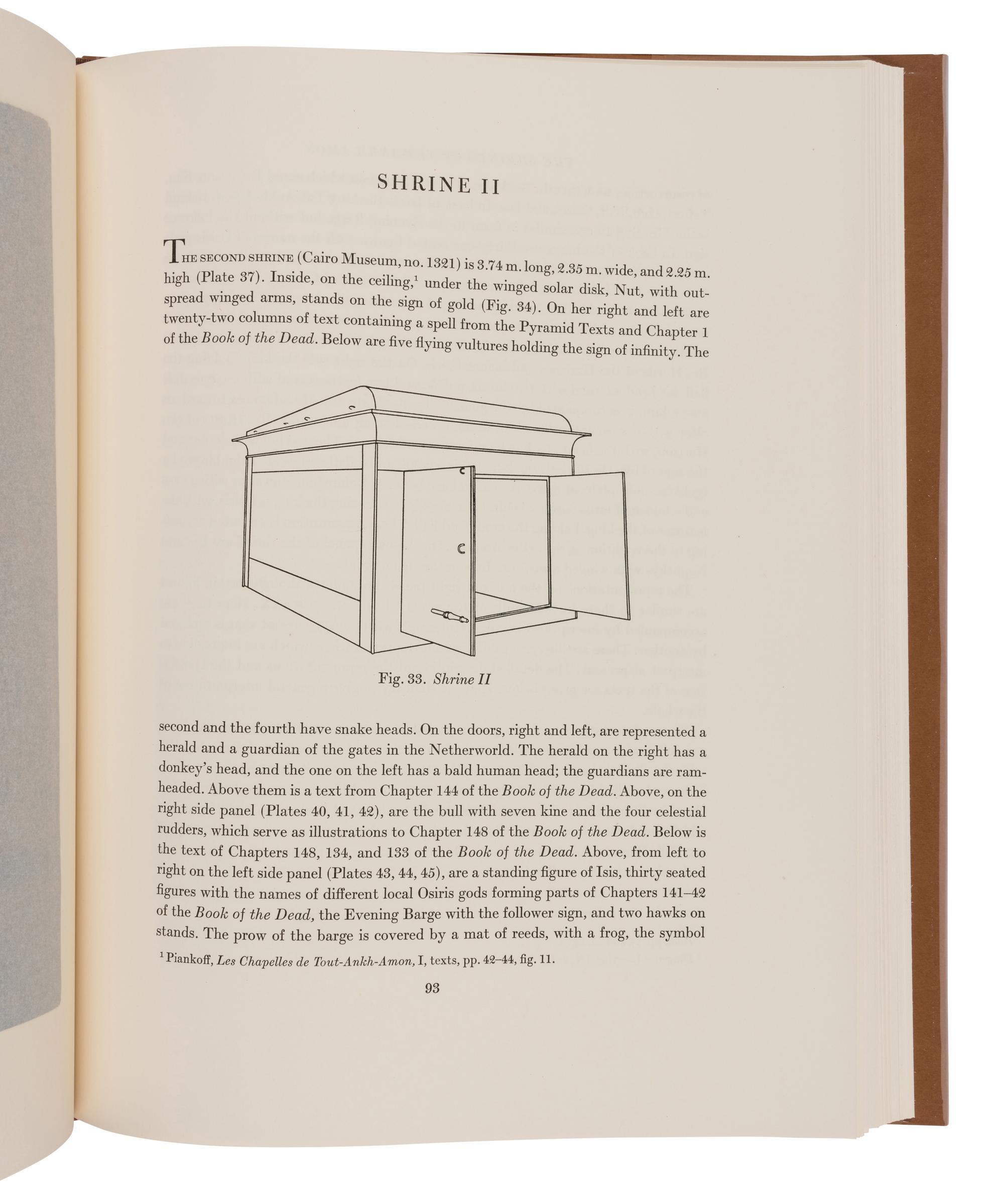 [ARCHAEOLOGY]. RAMBOVA, Natacha (1897-1966), editor. Egyptian Religious Texts and Representations . New York: Pantheon Books, 1954-1957.