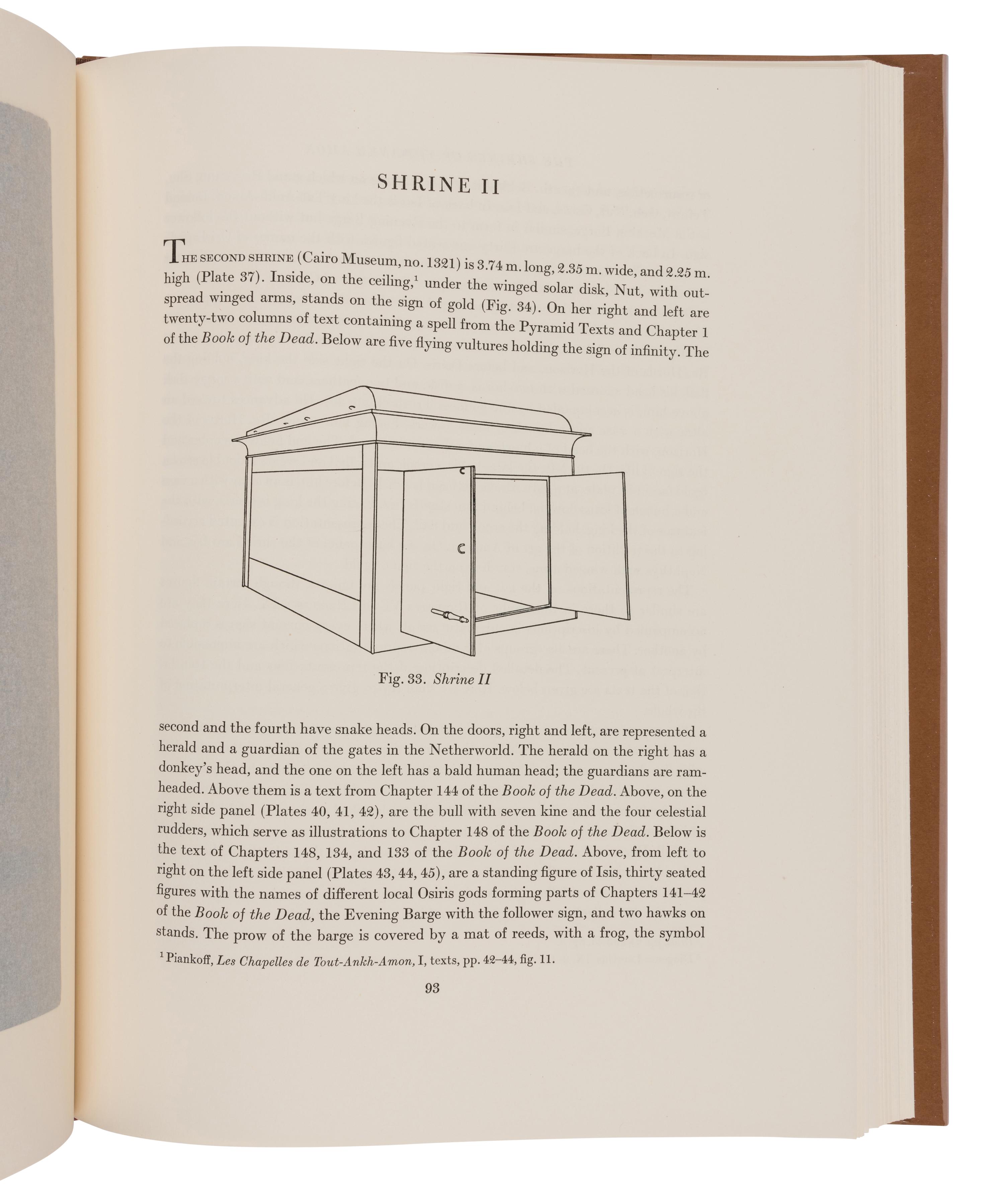 [ARCHAEOLOGY]. RAMBOVA, Natacha (1897-1966), editor. Egyptian Religious Texts and Representations . New York: Pantheon Books, 1954-1957.