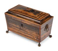 A George III Calamander Tea Caddy