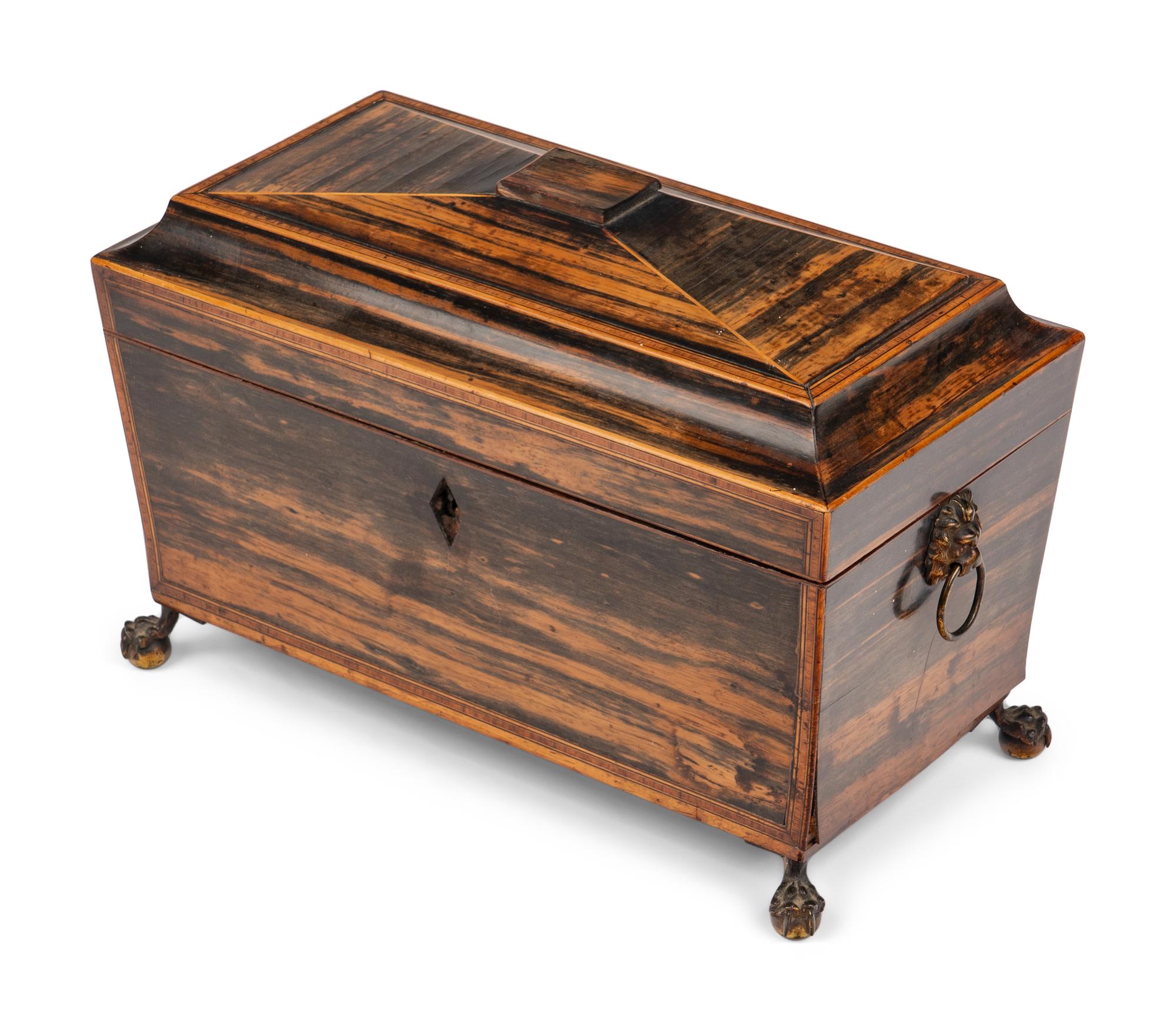 A George III Calamander Tea Caddy