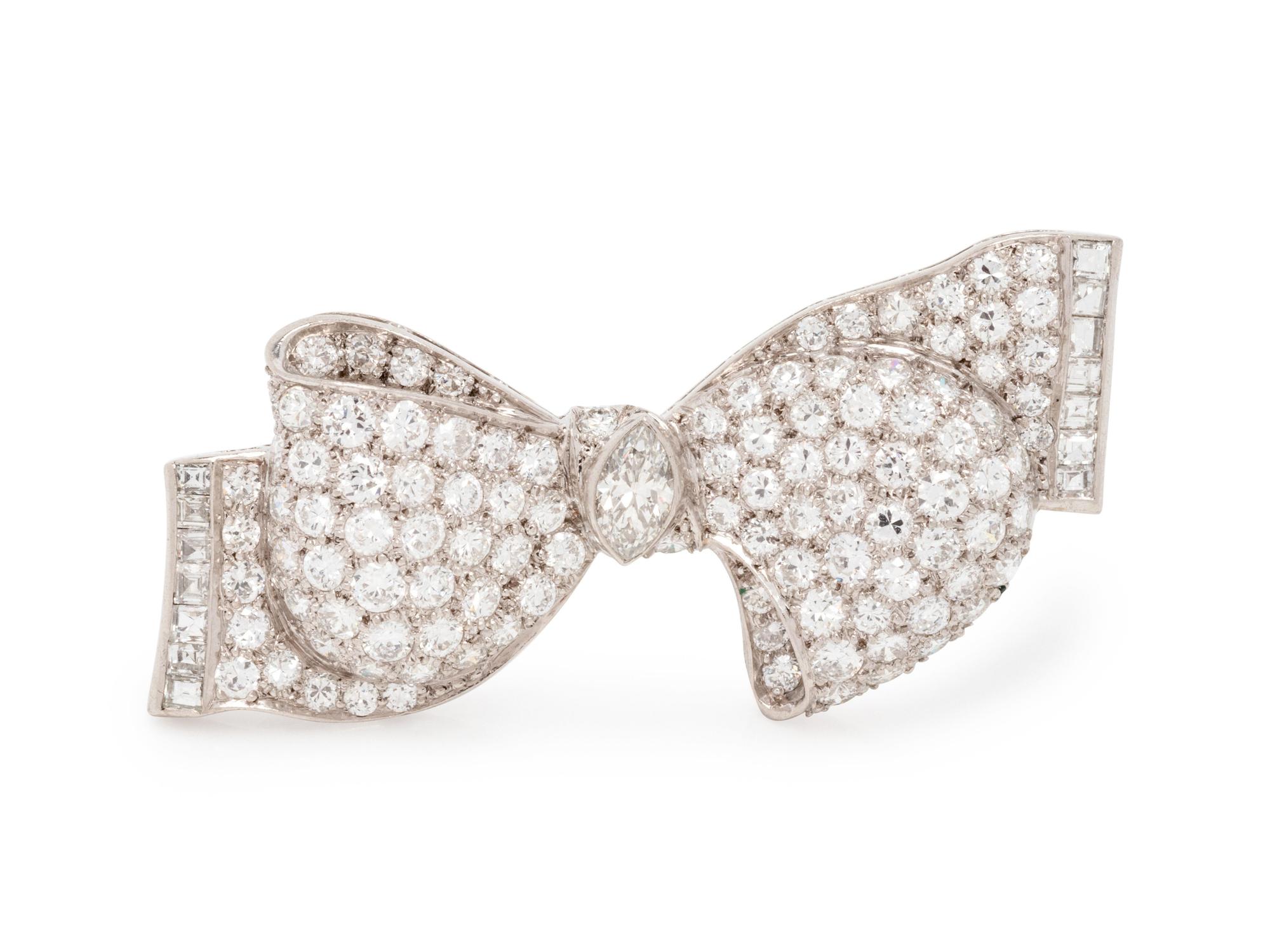 McTeigue, Diamond Bow Brooch
