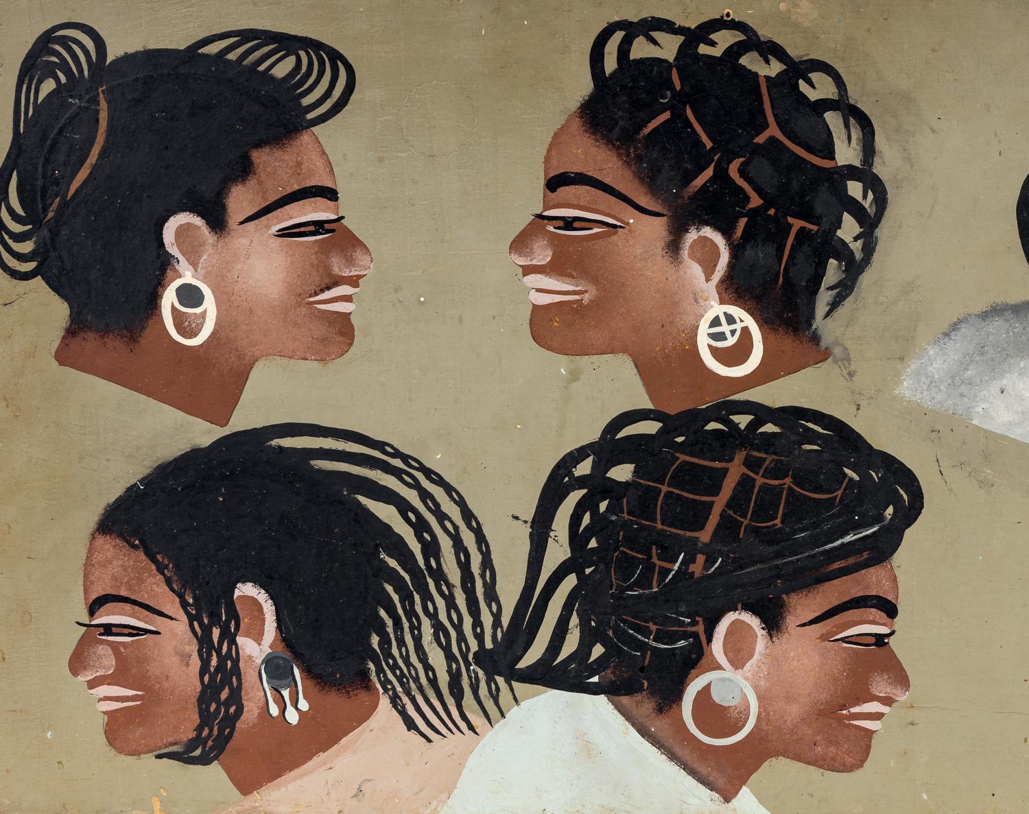 West African Hair Salon Signs (two works)