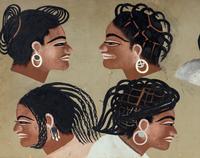 West African Hair Salon Signs (two works)