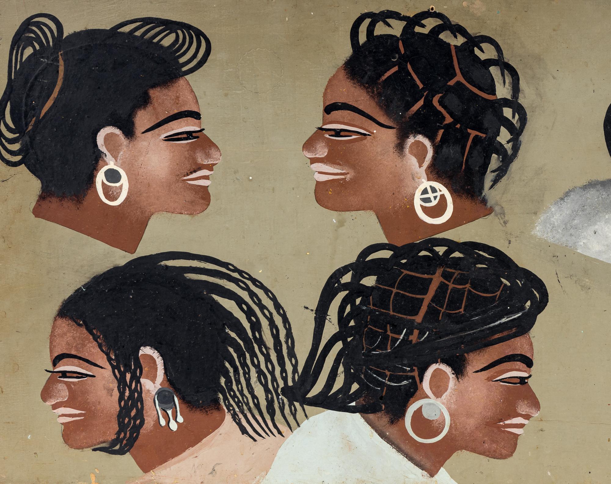 West African Hair Salon Signs (two works)