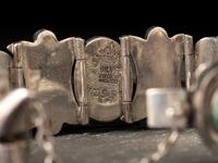 Taxco Silver Link Bracelet and Earrings