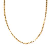 A 14 Karat Yellow Gold Diamond Cut Belcher Chain Necklace. 11.60 dwts.