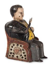A J. & E. Stevens Tammany Hall Cast Iron Bank
