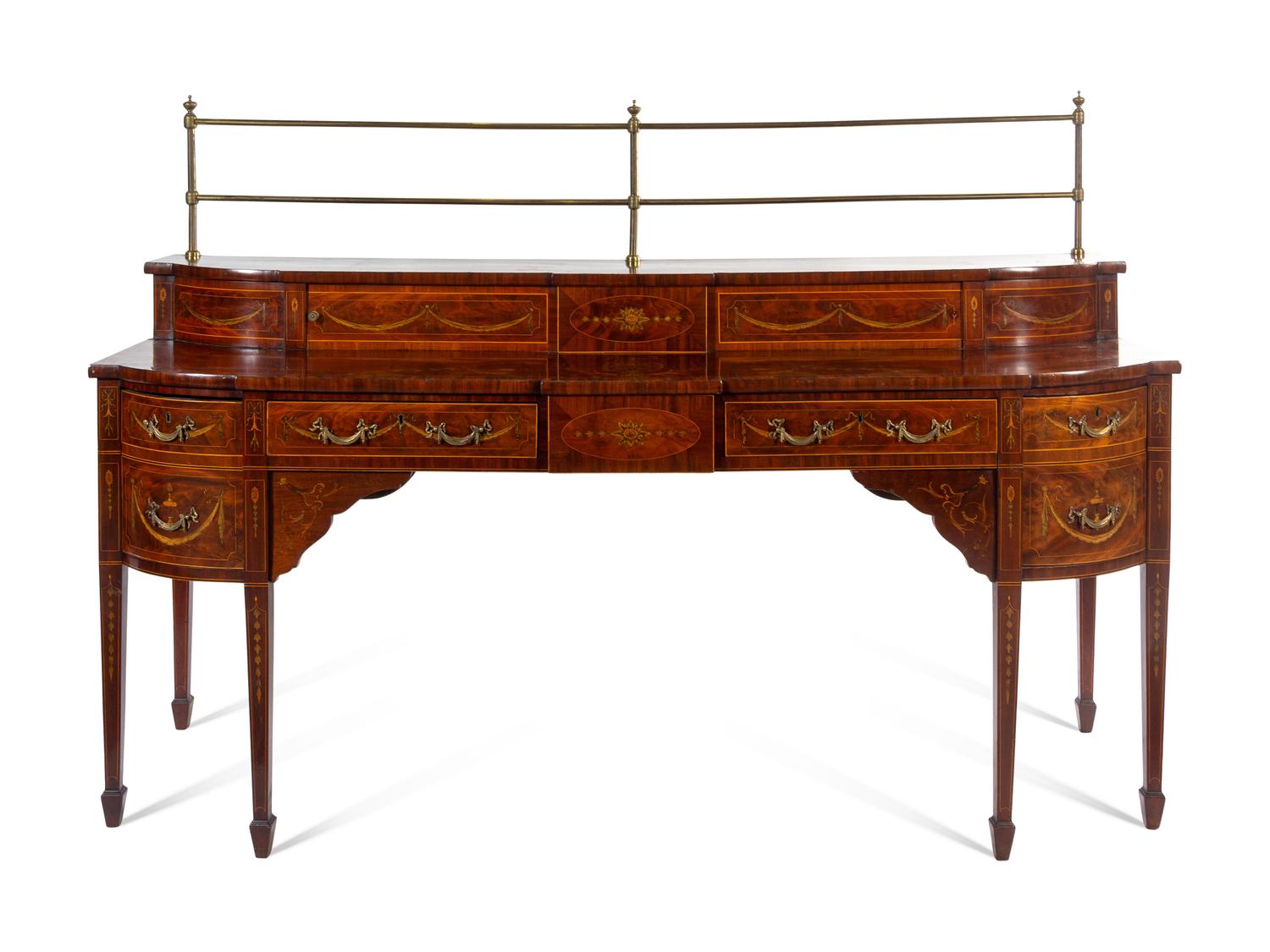 A George III Marquetry Sideboard