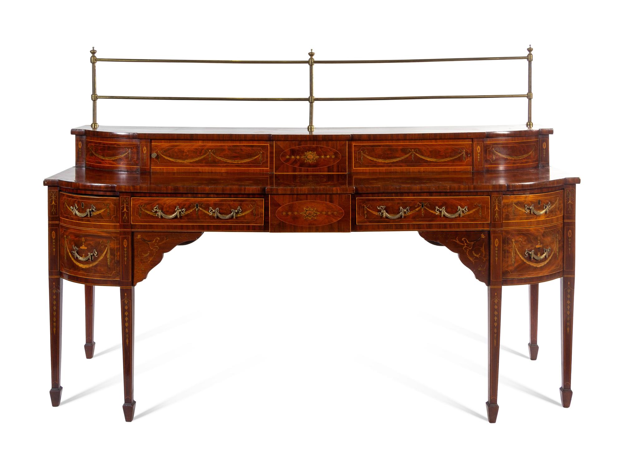 A George III Marquetry Sideboard