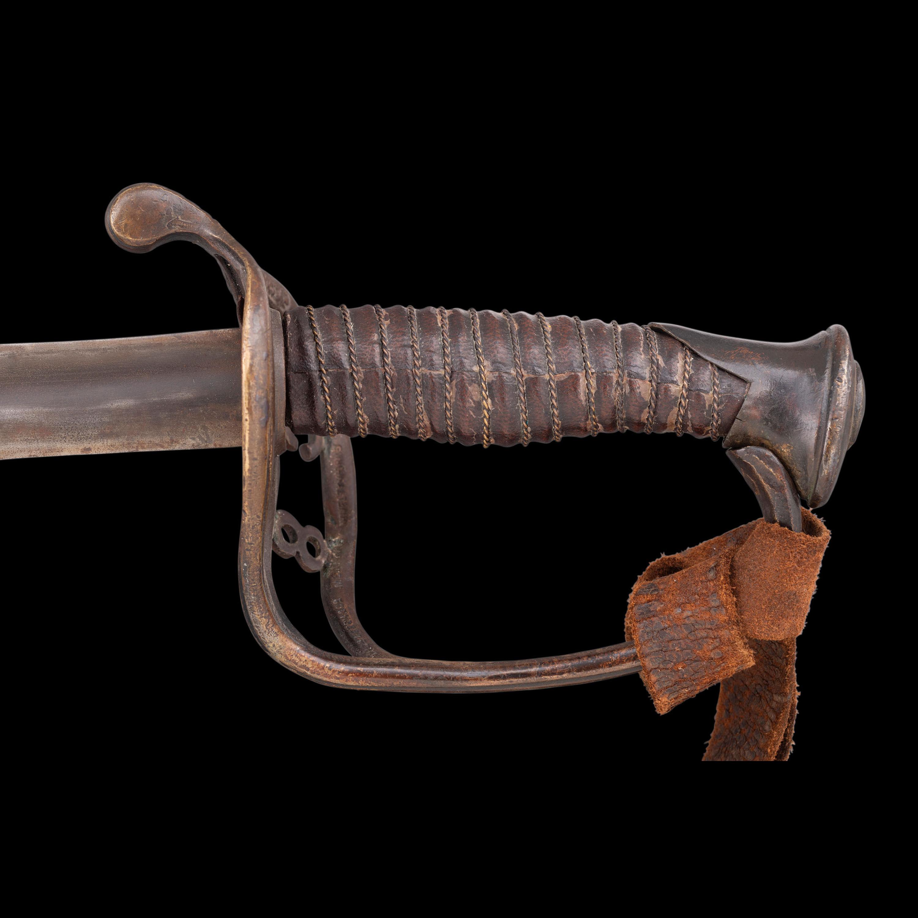 Rare Inside Guard Marked Memphis Novelty Works "Floating CS" Staff & Field Officers Sword