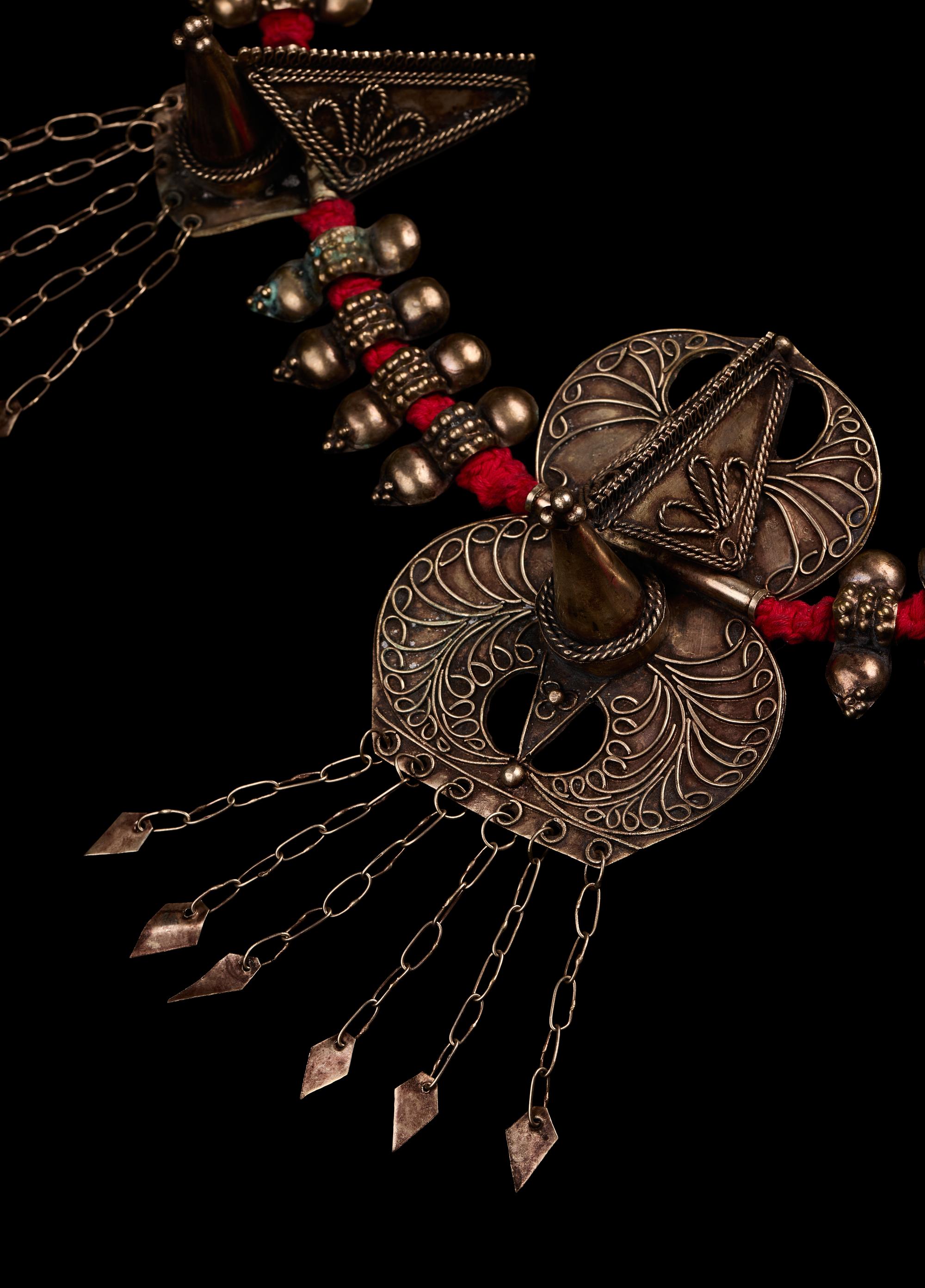 A Minangkabau Necklace with Buffalo Head